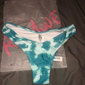 Romwe Tie dye bathing suit bottom